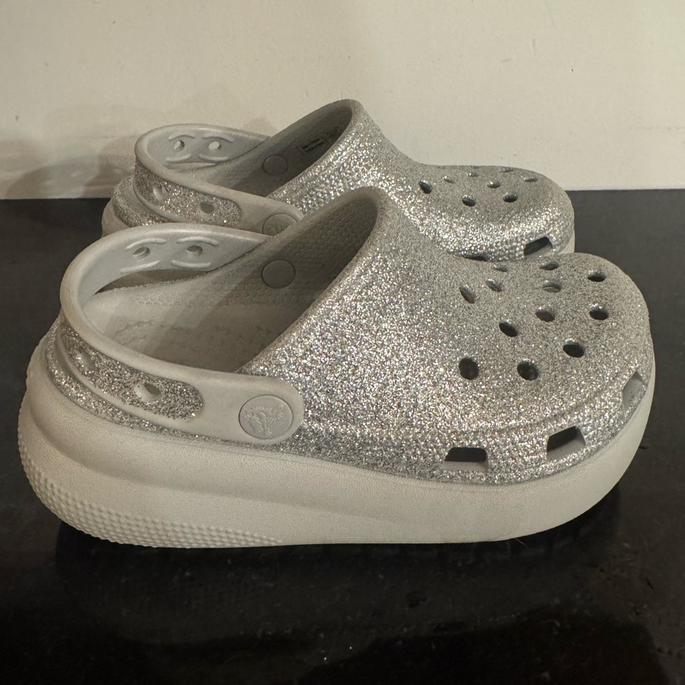 Glitter Platform Crocs - 13T